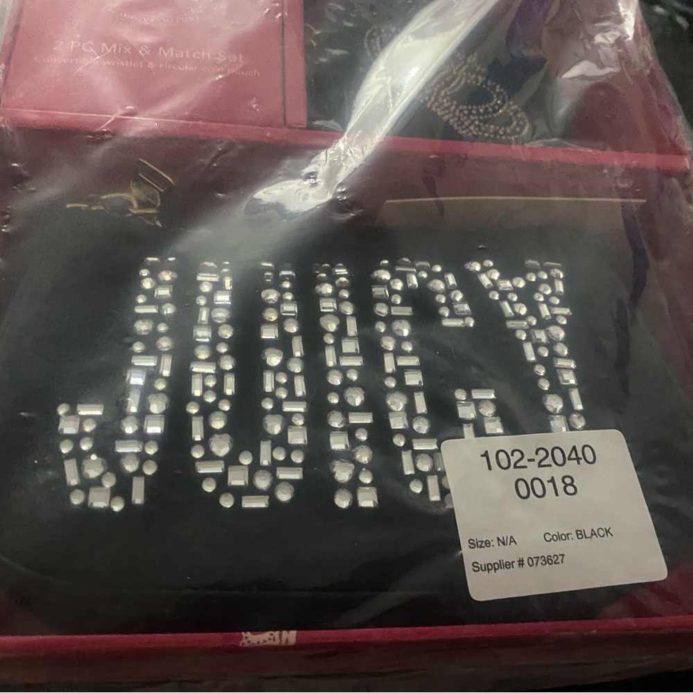 Juicy Couture wrislet and coin pouch